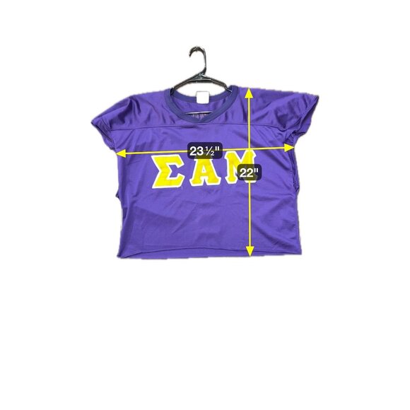 Vintage Bike Sigma Alpha Mu Fraternity Jersey Purple Sz XL Mesh Football - Picture 7 of 9